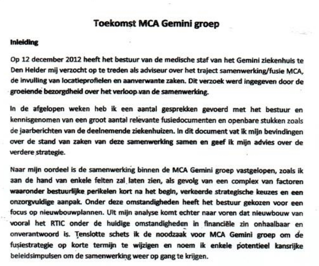 toekomst gemini rapport