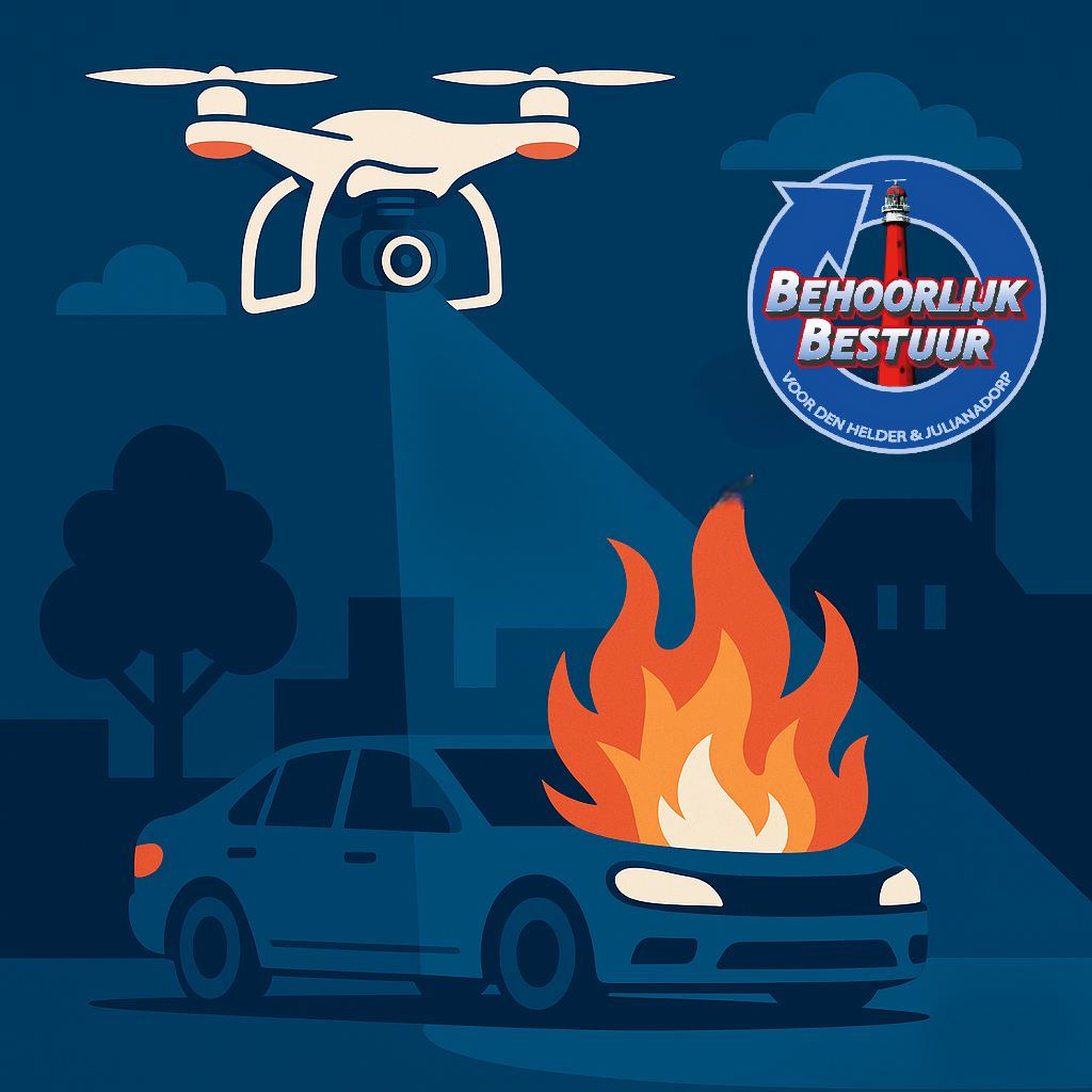 BEHOORLIJK BESTUUR: Verkenning inzet drones bij autobranden in Den Helder